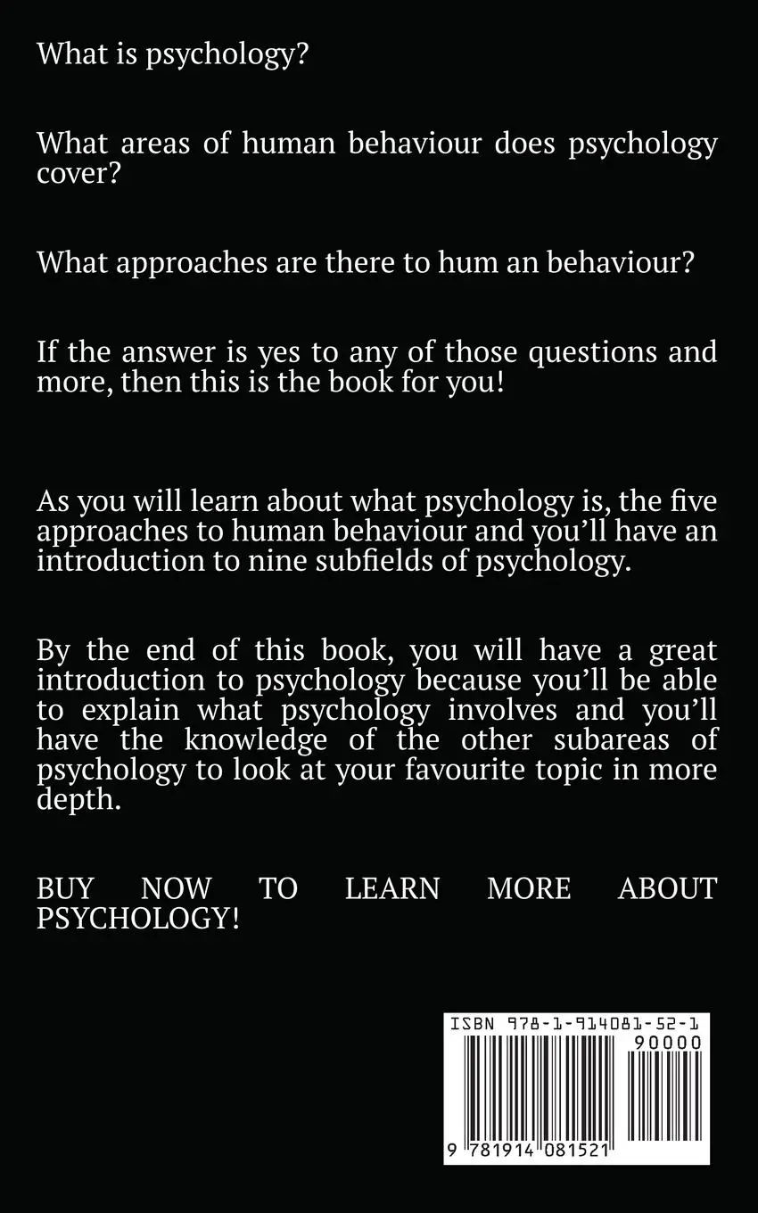 Rückseite: 9781914081521 | What is Psychology? | Connor Whiteley | Taschenbuch | Englisch | 2021