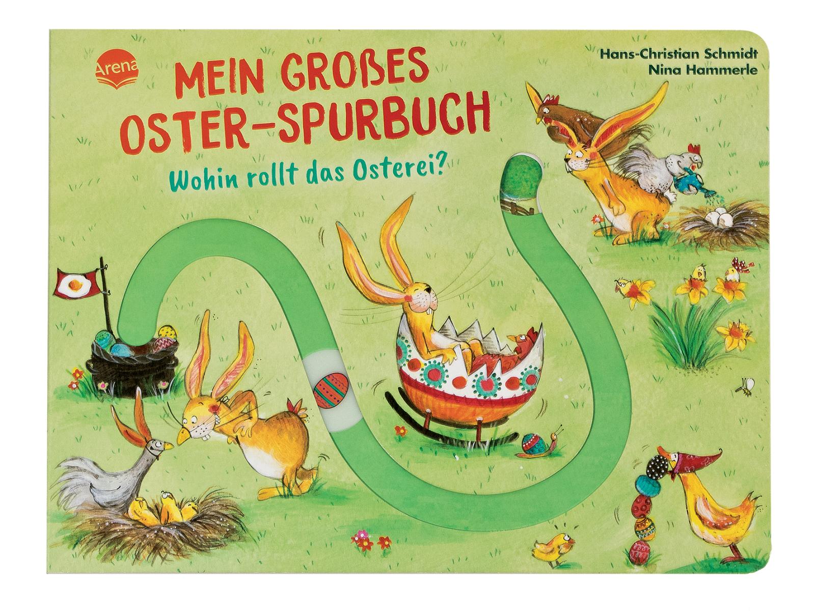 Cover: 9783401721521 | Mein großes Oster-Spurbuch. Wohin rollt das Osterei? | Schmidt | Buch