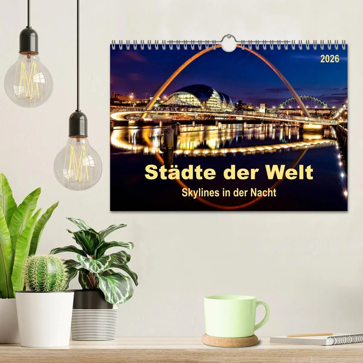 Bild: 9783516041521 | Städte der Welt - Skylines in der Nacht (Wandkalender 2026 DIN A4...