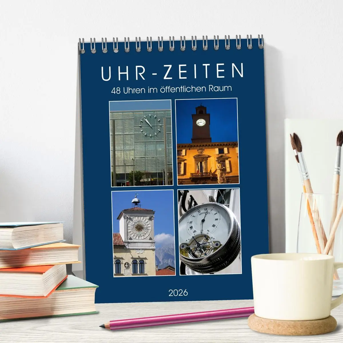 Bild: 9783516351521 | Uhr-Zeiten (Tischkalender 2026 DIN A5 hoch), CALVENDO Monatskalender