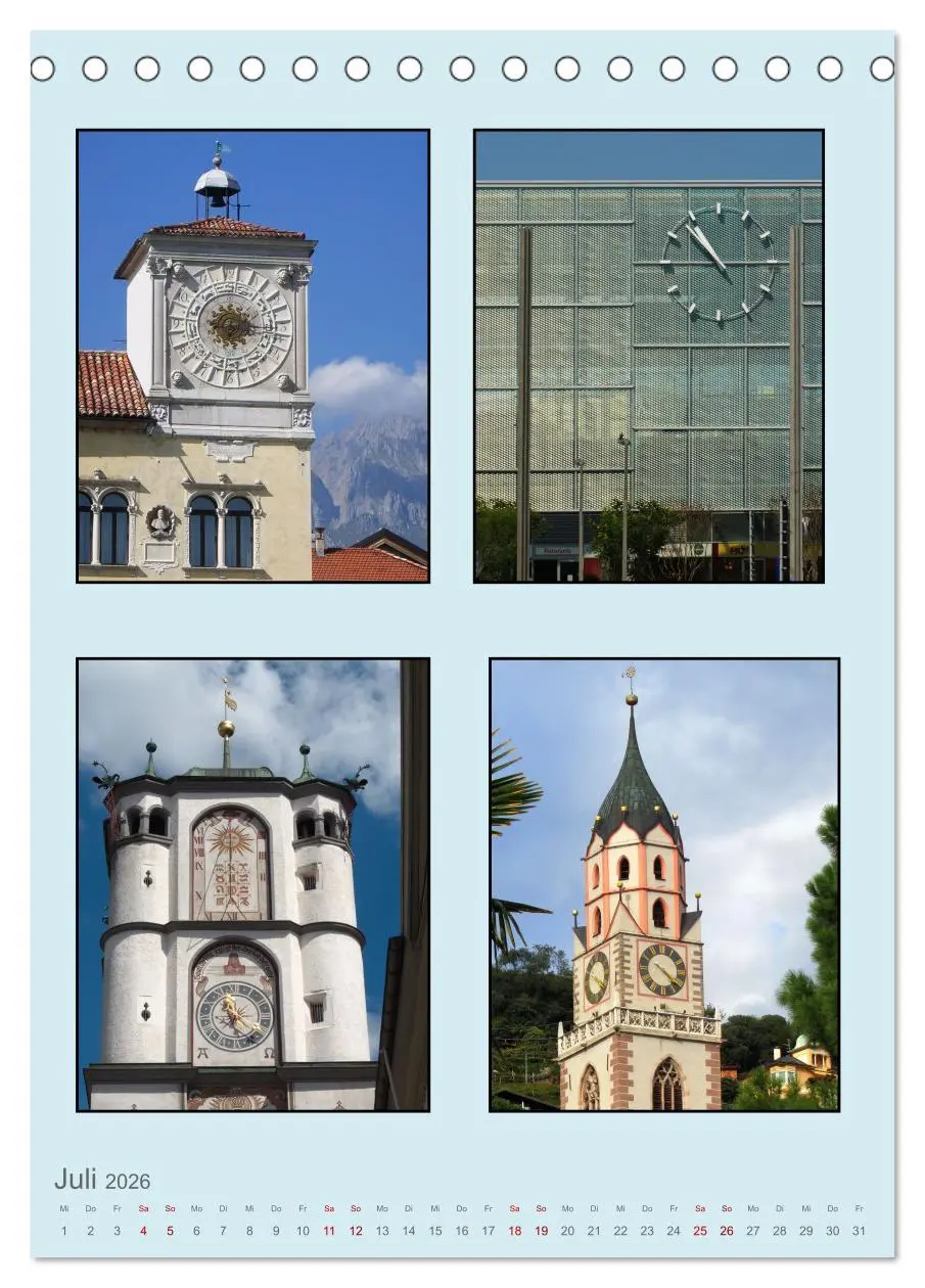 Bild: 9783516351521 | Uhr-Zeiten (Tischkalender 2026 DIN A5 hoch), CALVENDO Monatskalender