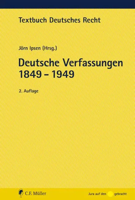 Cover: 9783811441521 | Deutsche Verfassungen 1849 - 1949 | Jörn Ipsen | Taschenbuch | XV