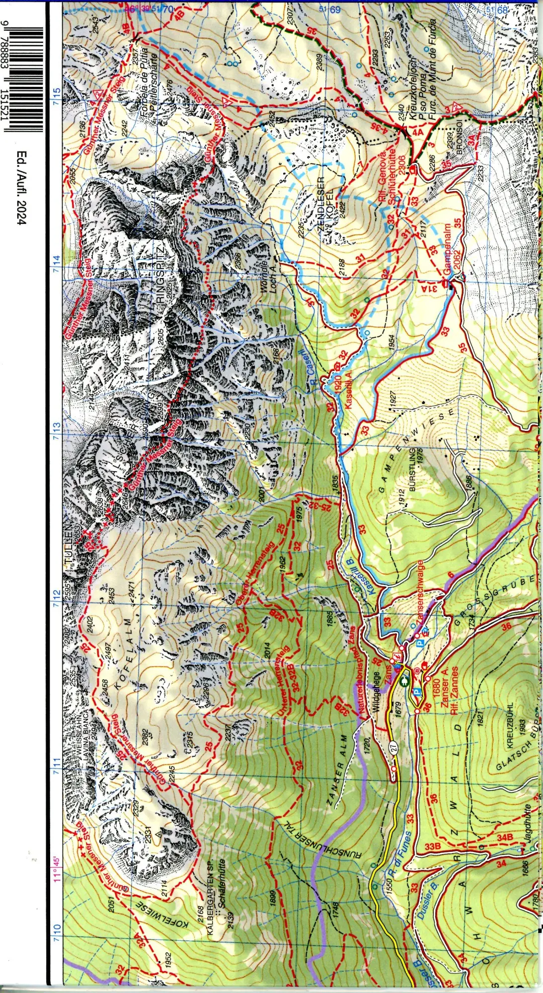 Bild: 9788883151521 | 05 Val Gardena- Alpe di Siusi- Gröden - Seiseralm | 1:25000 | 2022