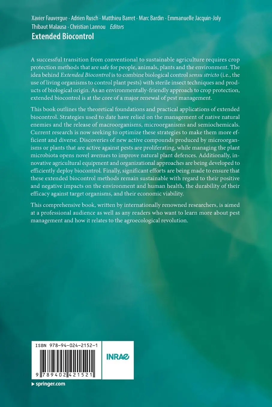 Rückseite: 9789402421521 | Extended Biocontrol | Xavier Fauvergue (u. a.) | Taschenbuch | xxiii