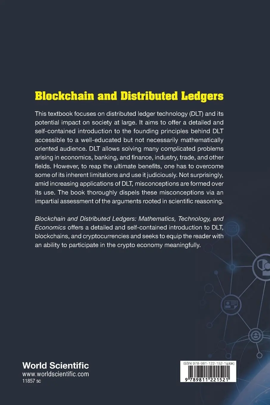 Rückseite: 9789811221521 | BLOCKCHAIN AND DISTRIBUTED LEDGERS | Treccani | Taschenbuch | Englisch