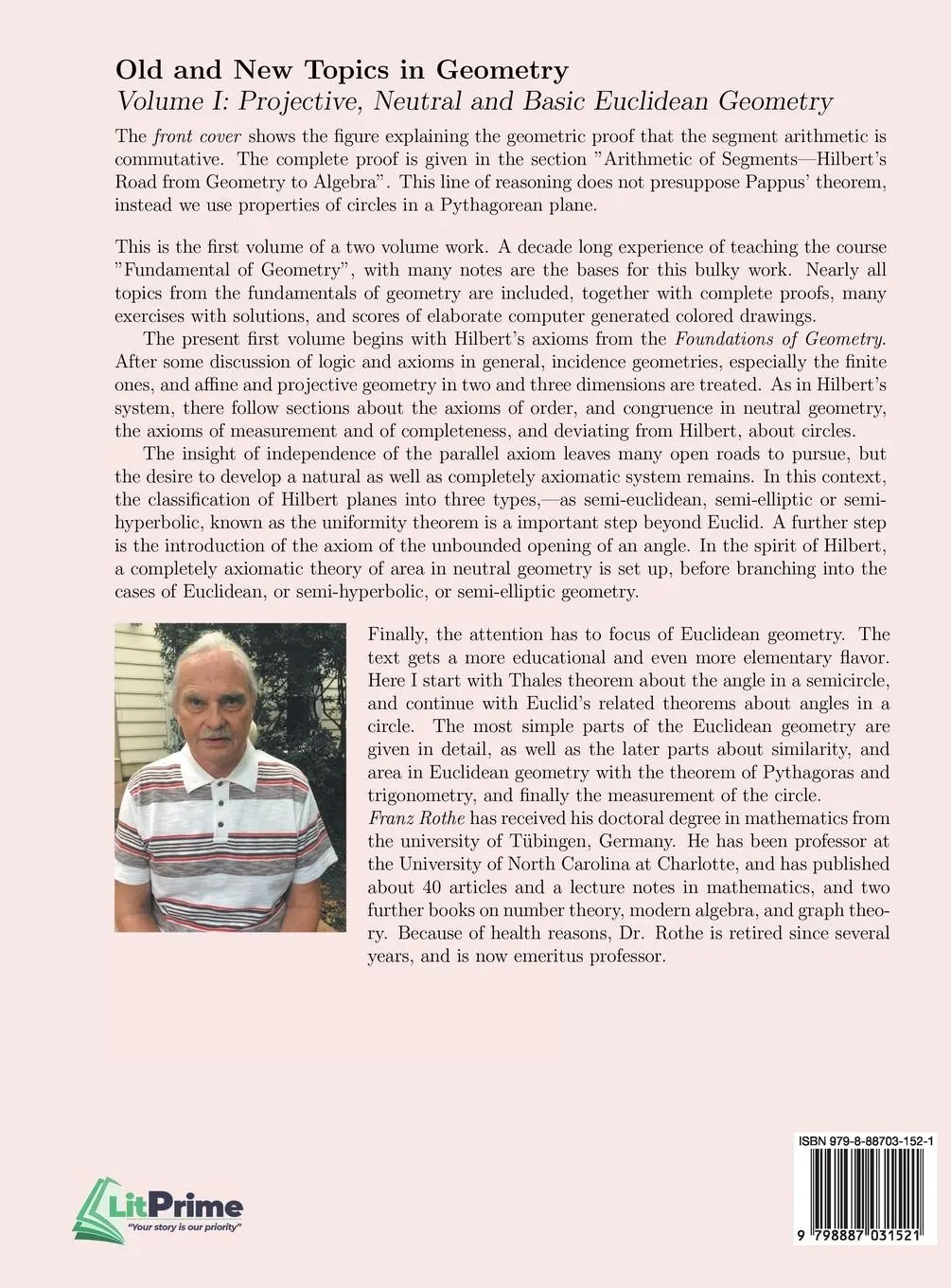 Rückseite: 9798887031521 | Old and New Topics in Geometry | Franz Rothe | Buch | Englisch | 2023 Rückseite: 9798887031521 | Old and New Topics in Geometry | Franz Rothe | Buch | Englisch | 2023