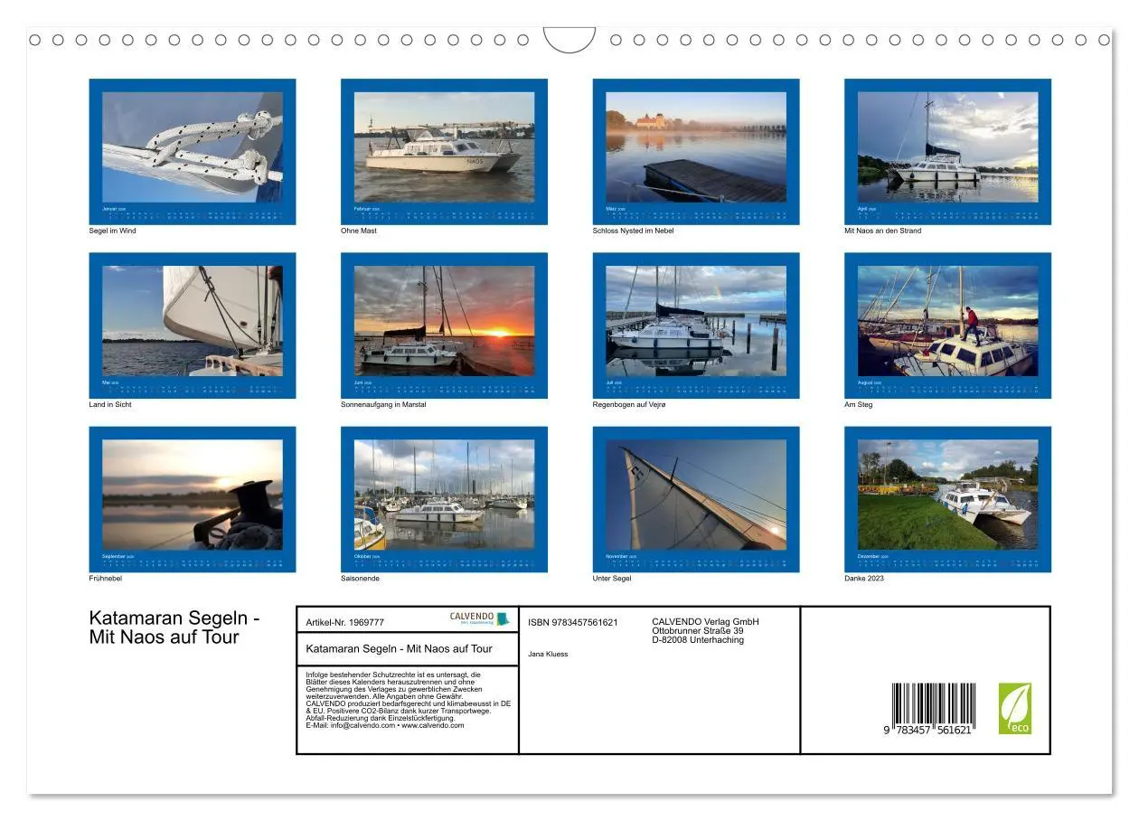 Bild: 9783457561621 | Katamaran Segeln - Mit Naos auf Tour (Wandkalender 2026 DIN A3...