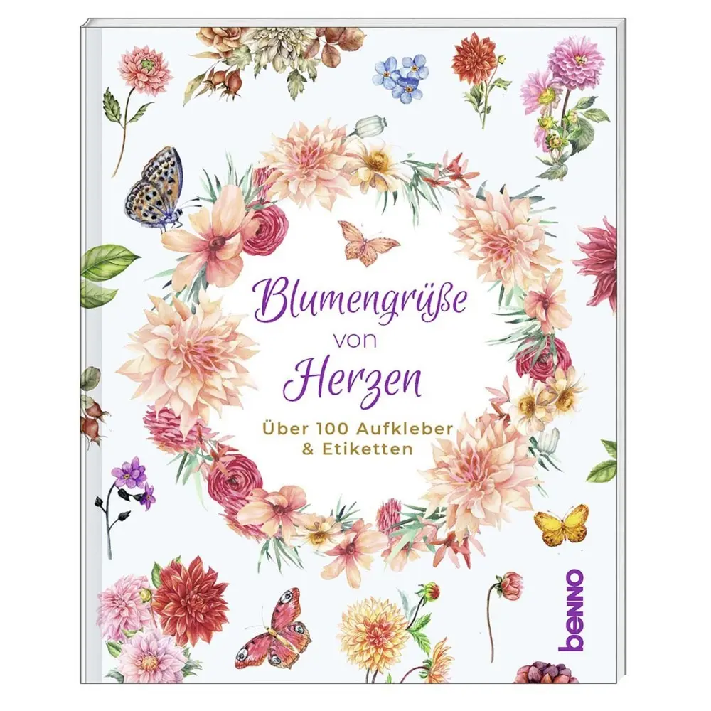 Cover: 9783746261621 | Blumengrüße von Herzen | Über 100 Aufkleber &amp; Etiketten | Broschüre