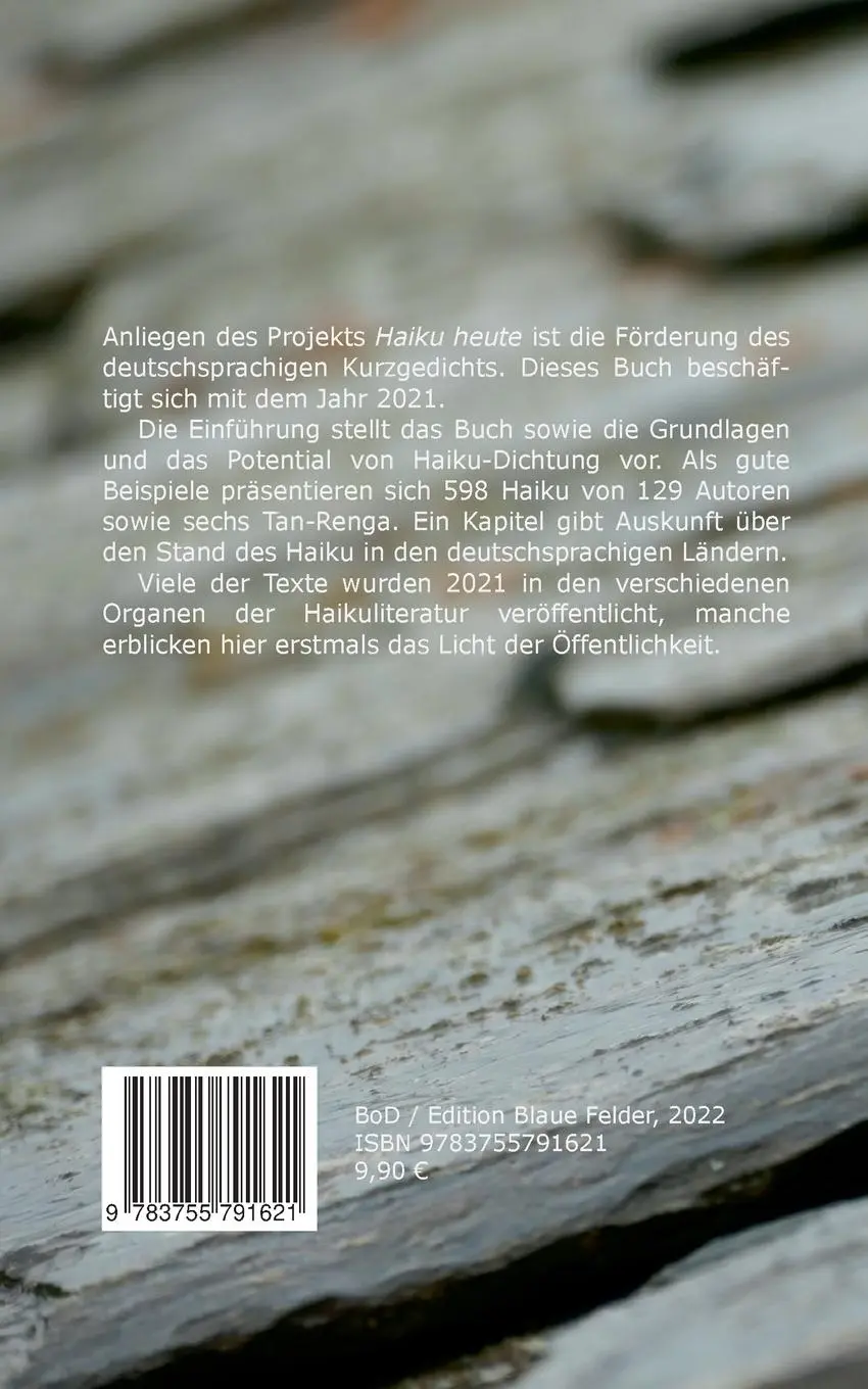 Rückseite: 9783755791621 | Quarantäne unter Sternen | Haiku-Jahrbuch 2021 | Volker Friebel | Buch