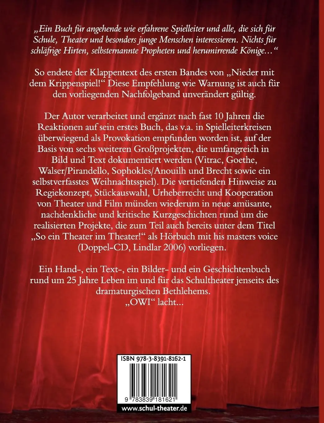 Rückseite: 9783839181621 | Abgeschminkt | Nieder mit dem Krippenspiel! II | Werner Kronenberg
