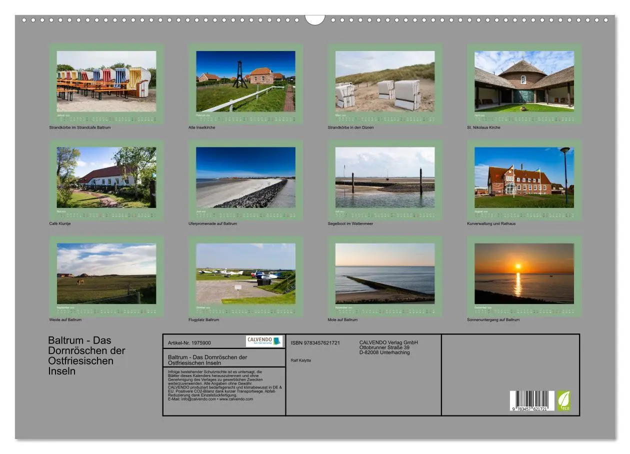 Bild: 9783457621721 | Baltrum - Das Dornröschen der Ostfriesischen Inseln (Wandkalender...