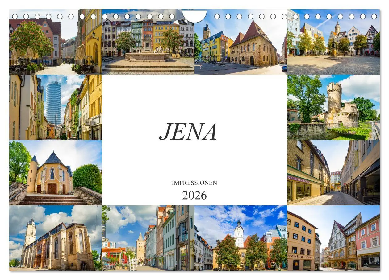 Cover: 9783457791721 | Jena Impressionen (Wandkalender 2026 DIN A4 quer), CALVENDO...