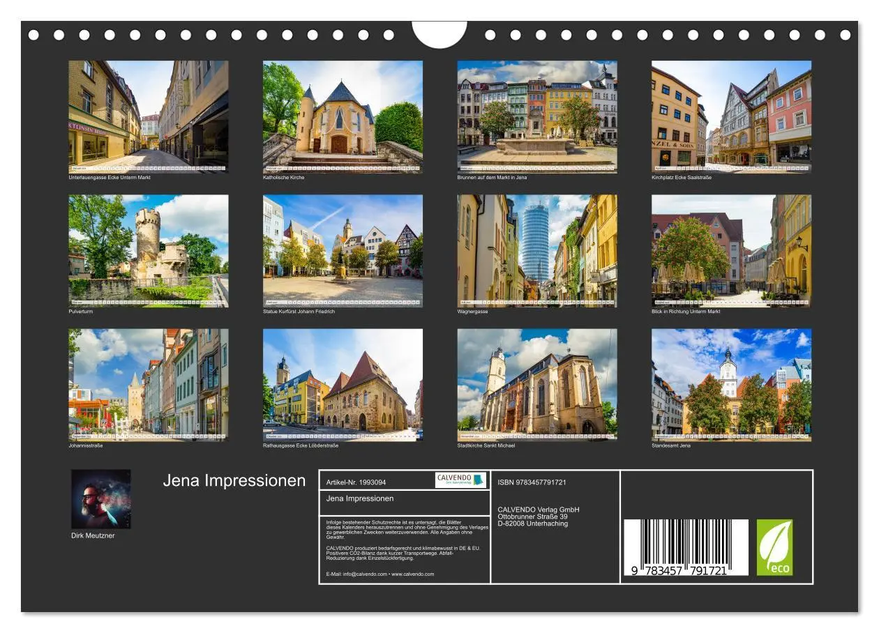 Bild: 9783457791721 | Jena Impressionen (Wandkalender 2026 DIN A4 quer), CALVENDO...