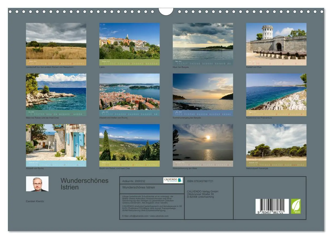 Bild: 9783457861721 | Wunderschönes Istrien (Wandkalender 2026 DIN A3 quer), CALVENDO...