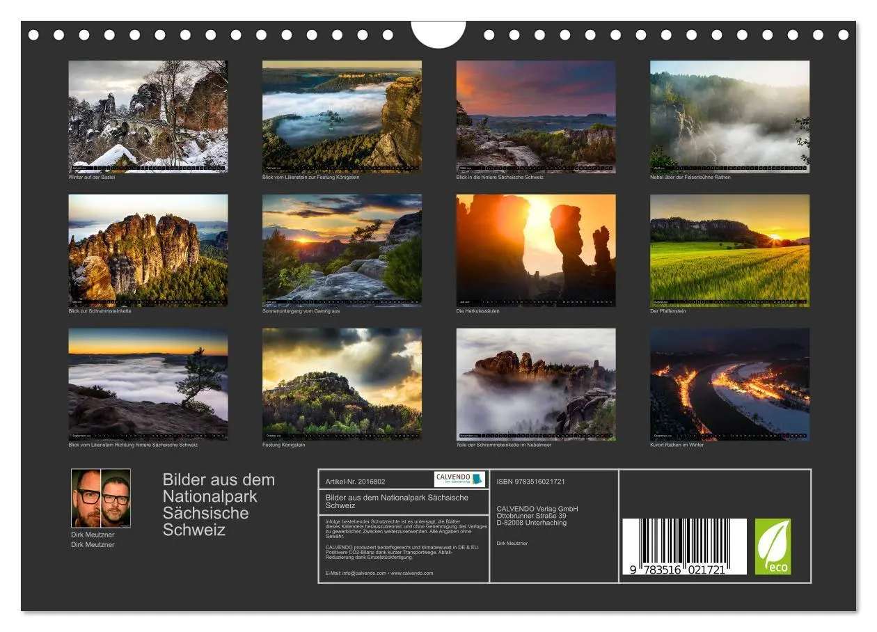Bild: 9783516021721 | Bilder aus dem Nationalpark Sächsische Schweiz (Wandkalender 2026...