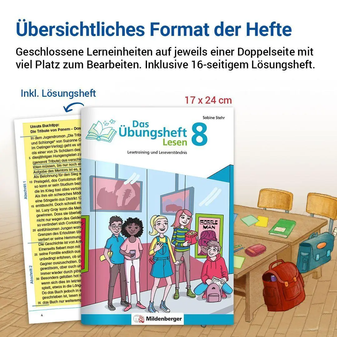 Bild: 9783619841721 | Das Übungsheft Lesen 8 | Sabine Stehr | Broschüre | 64 S. | Deutsch