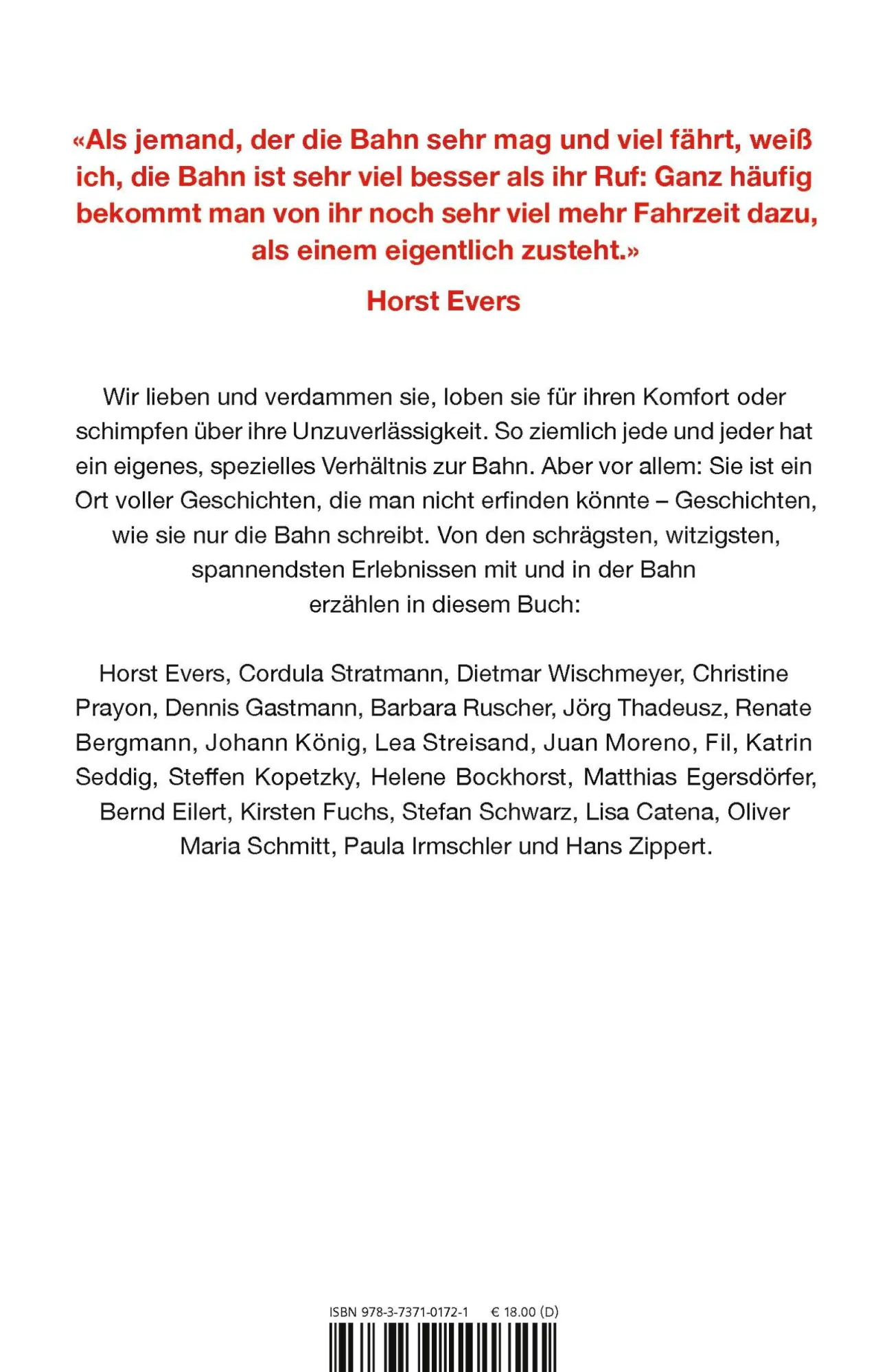 Rückseite: 9783737101721 | Und sie bewegt sich doch! | Bahngeschichten | Horst Evers (u. a.)