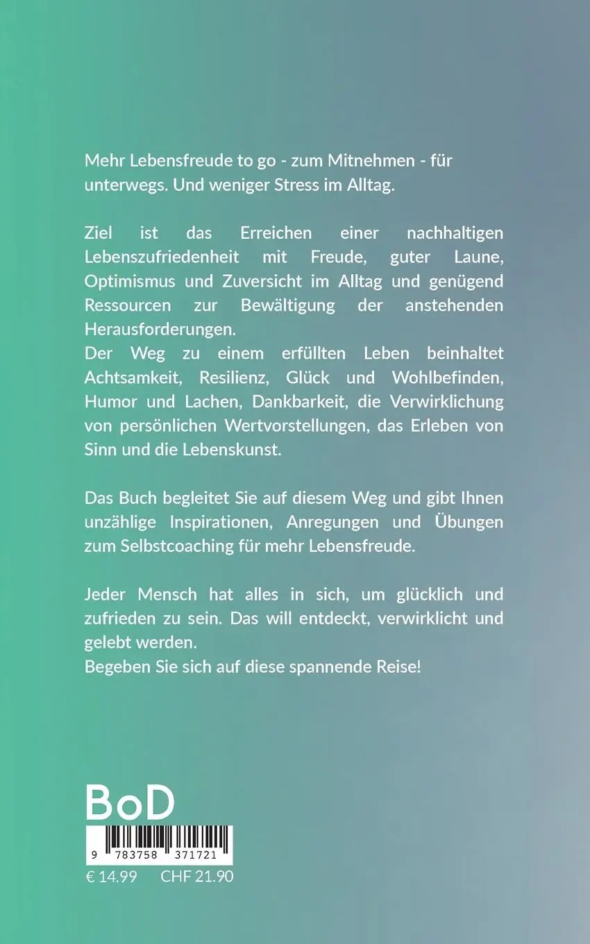 Rückseite: 9783758371721 | Mehr Lebensfreude to go | Weniger Stress im Alltag | Drühe | Buch