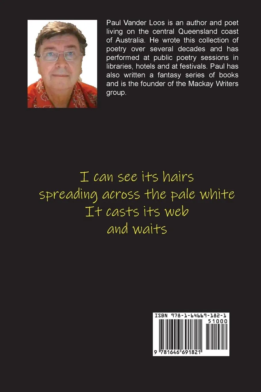 Rückseite: 9781646691821 | Spider on the Moon | A poetry collection | Paul Michael Vander Loos