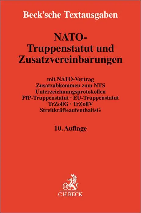 Cover: 9783406811821 | NATO-Truppenstatut und Zusatzvereinbarungen | Taschenbuch | IX | 2023