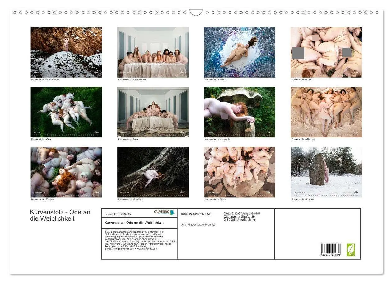 Bild: 9783457471821 | Kurvenstolz - Ode an die Weiblichkeit (Wandkalender 2026 DIN A2...