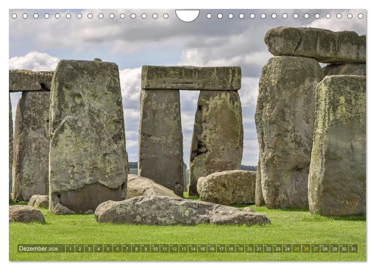 Bild: 9783457541821 | Geheimnisvolles Stonehenge (Wandkalender 2026 DIN A4 quer),...