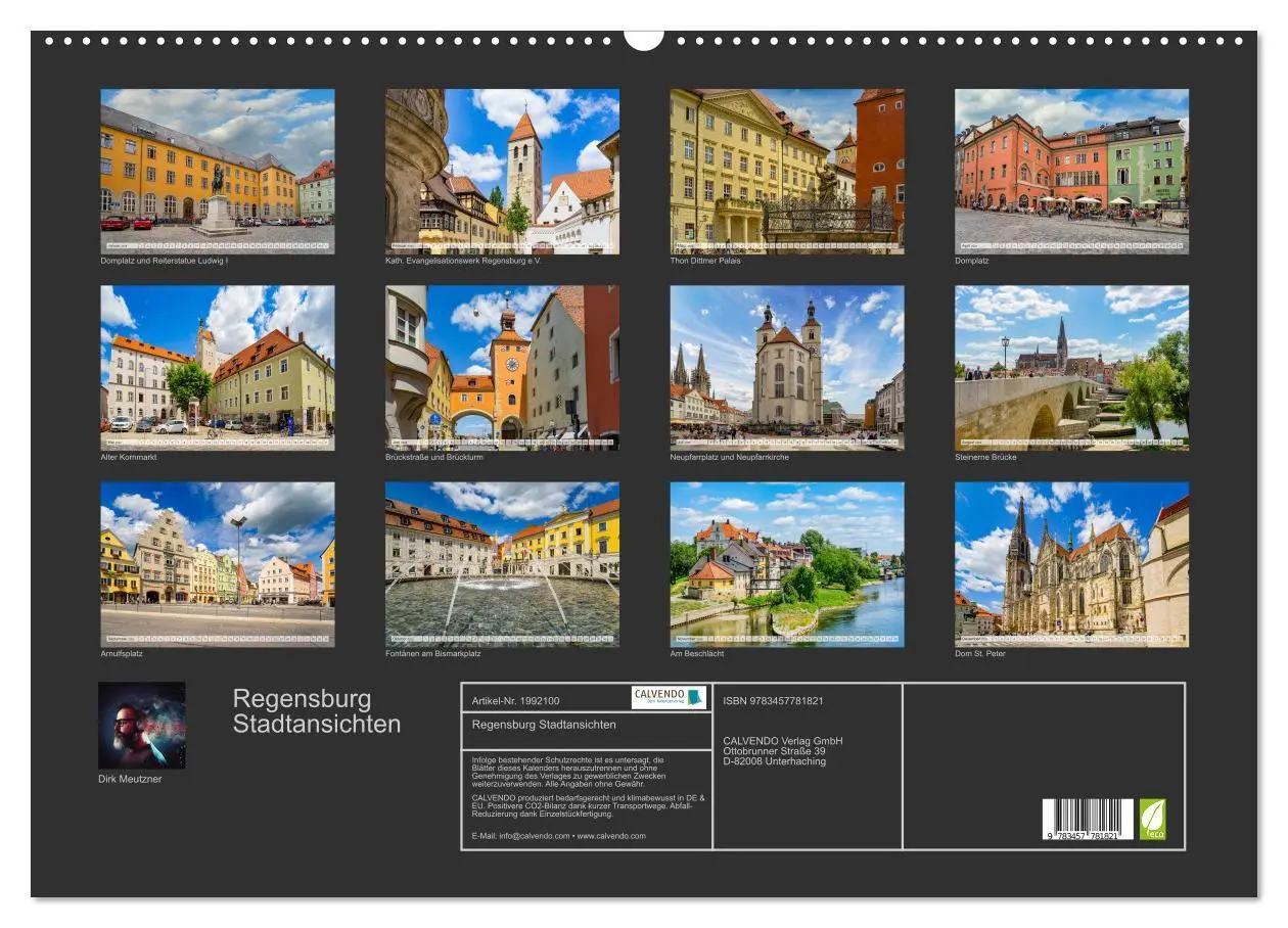 Bild: 9783457781821 | Regensburg Stadtansichten (Wandkalender 2026 DIN A2 quer), CALVENDO...