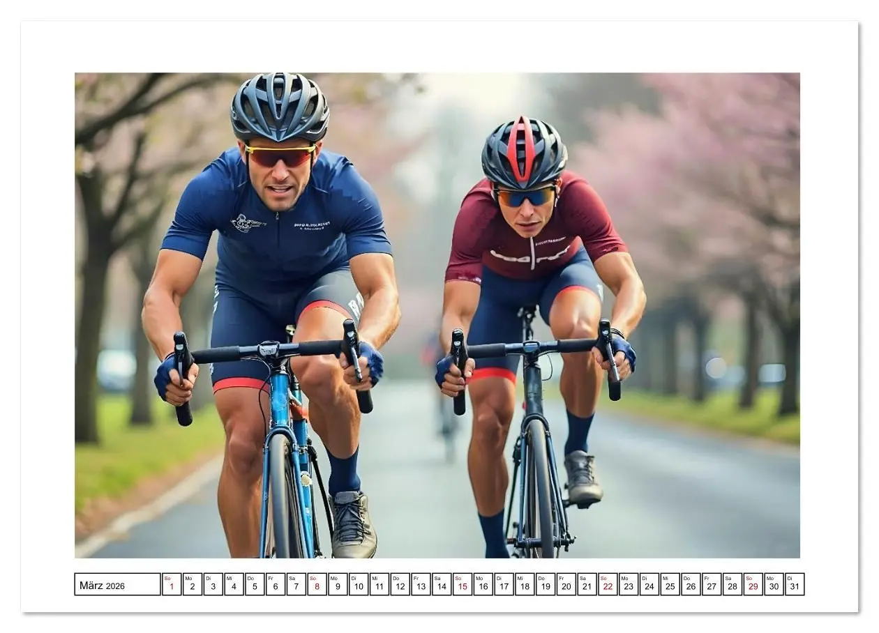 Bild: 9783516631821 | Kilometerkiller - Rennrad-Power im Jahresverlauf (Wandkalender 2026...