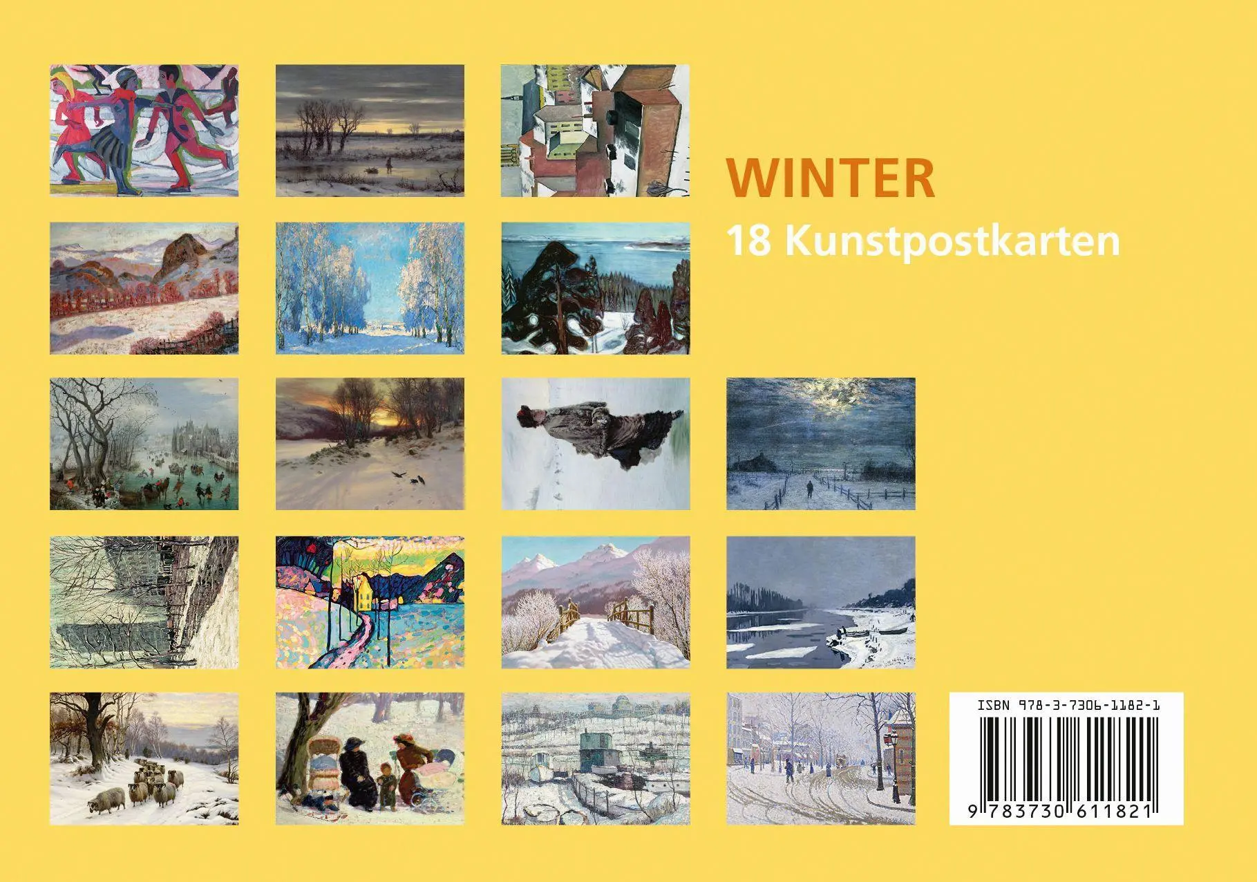 Bild: 9783730611821 | Postkarten-Set Winter | 18 Kunstpostkarten | Anaconda Verlag | Buch