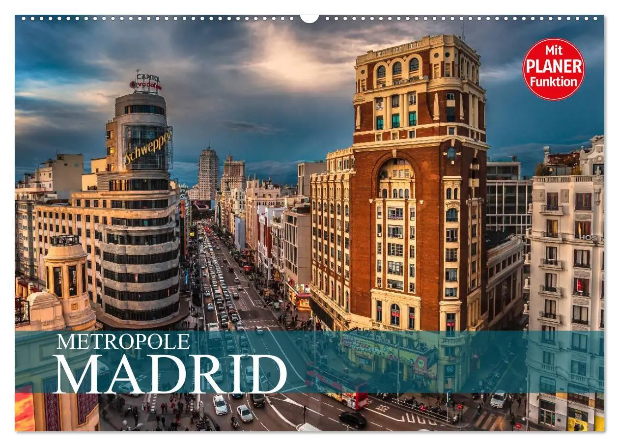 Cover: 9783435511921 | Metropole Madrid (Wandkalender 2025 DIN A2 quer), CALVENDO...