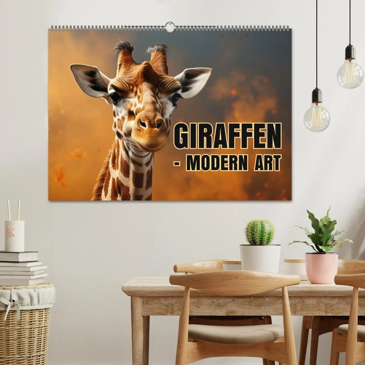 Bild: 9783457391921 | GIRAFFEN - Modern Art (Wandkalender 2026 DIN A2 quer), CALVENDO...