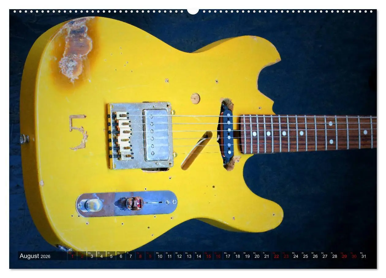 Bild: 9783457771921 | Vintage Gitarren in Szene gesetzt (Wandkalender 2026 DIN A2 quer),...