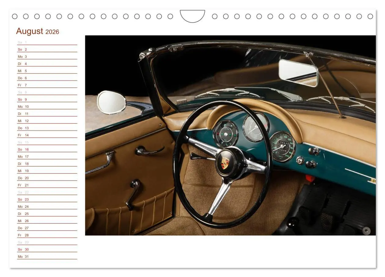 Bild: 9783516001921 | Classic 356 (Wandkalender 2026 DIN A4 quer), CALVENDO Monatskalender