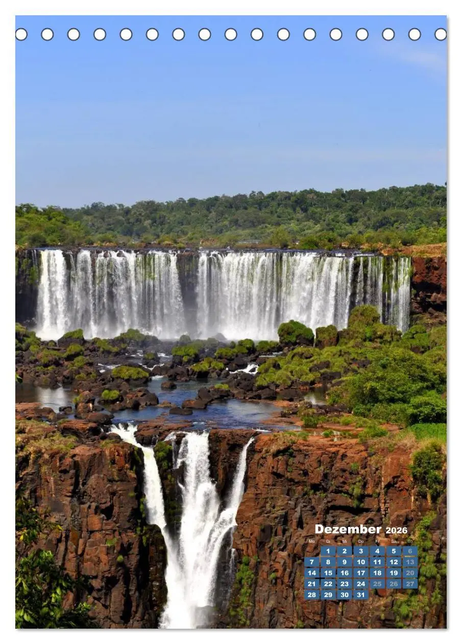 Bild: 9783516481921 | Wasserfälle Südamerikas - Iguazu Wasserfälle (Tischkalender 2026...