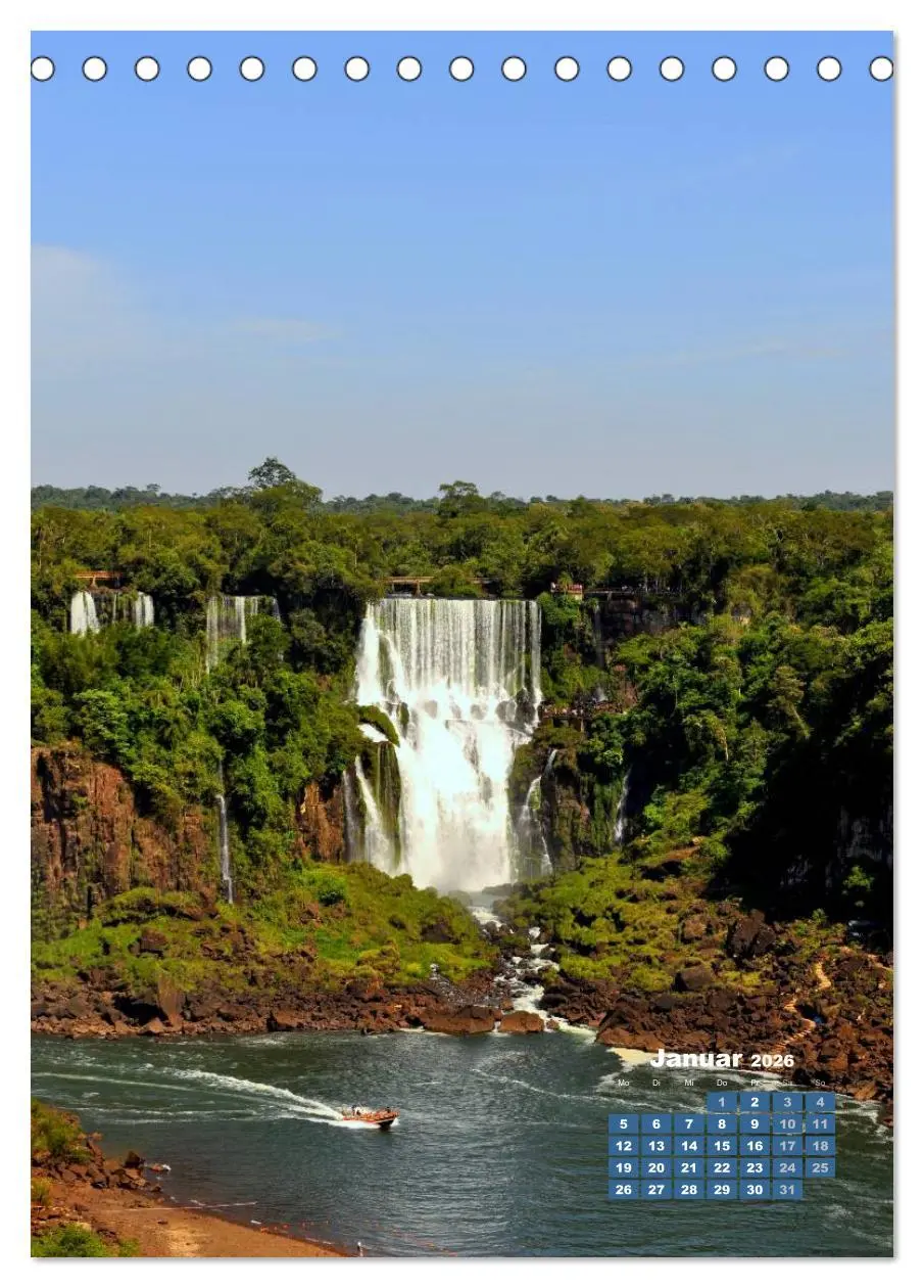 Bild: 9783516481921 | Wasserfälle Südamerikas - Iguazu Wasserfälle (Tischkalender 2026...