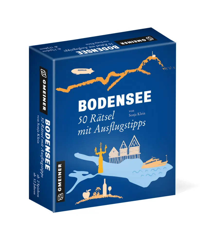 Cover: 9783839221921 | Bodensee - 50 Rätsel mit Ausflugstipps (Kartenspiel) | Sonja Klein