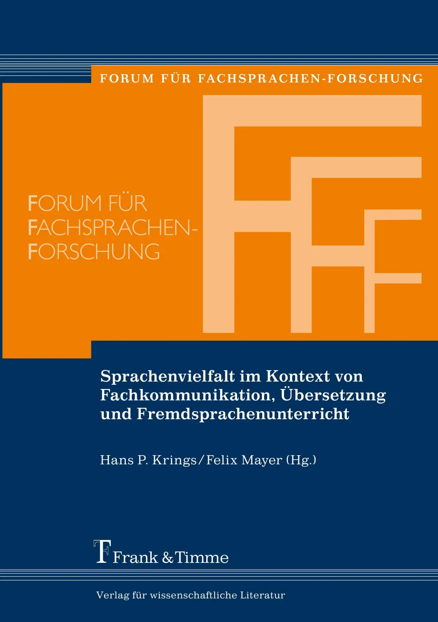 Cover: 9783865961921 | Sprachenvielfalt im Kontext von Fachkommunikation, Übersetzung und...