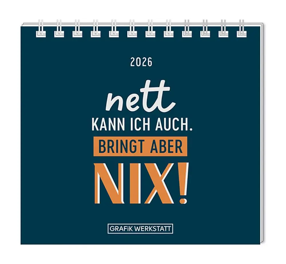 Cover: 9783986361921 | Mini-Kalender 2026 Nett kann ich auch | Mini-Kalender | Original