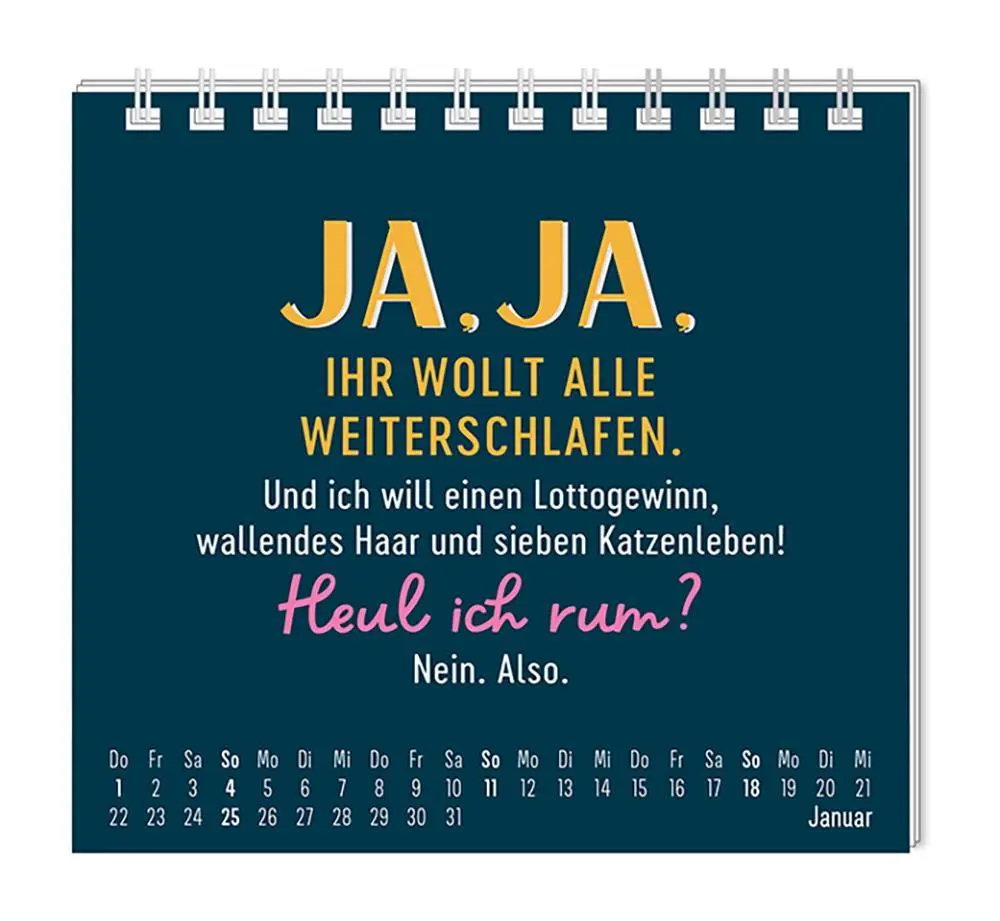 Bild: 9783986361921 | Mini-Kalender 2026 Nett kann ich auch | Mini-Kalender | Original