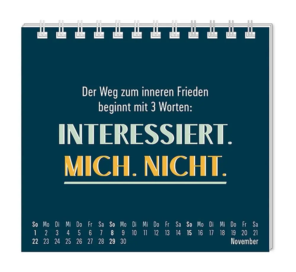 Bild: 9783986361921 | Mini-Kalender 2026 Nett kann ich auch | Mini-Kalender | Original
