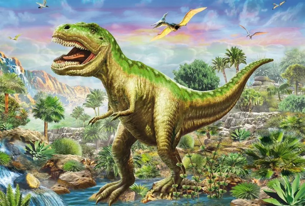 Bild: 4001504562021 | Abenteuer mit den Dinosauriern. 3 x 48 Teile Puzzle | Spiel | 56202
