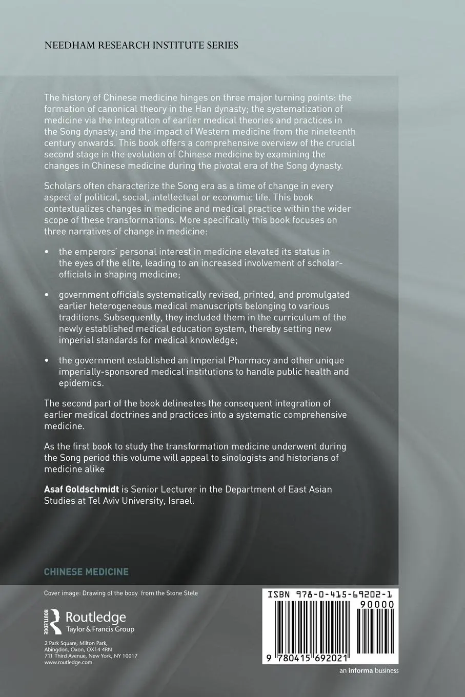 Rückseite: 9780415692021 | The Evolution of Chinese Medicine | Song Dynasty, 960-1200 | Buch