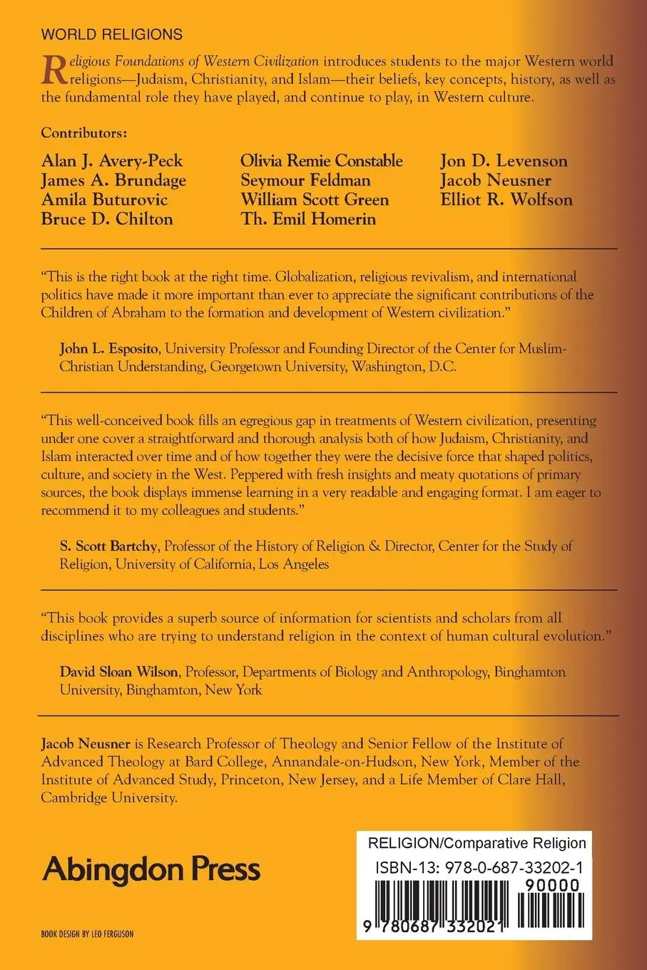 Rückseite: 9780687332021 | Religious Foundations of Western Civilization | Jacob Neusner | Buch