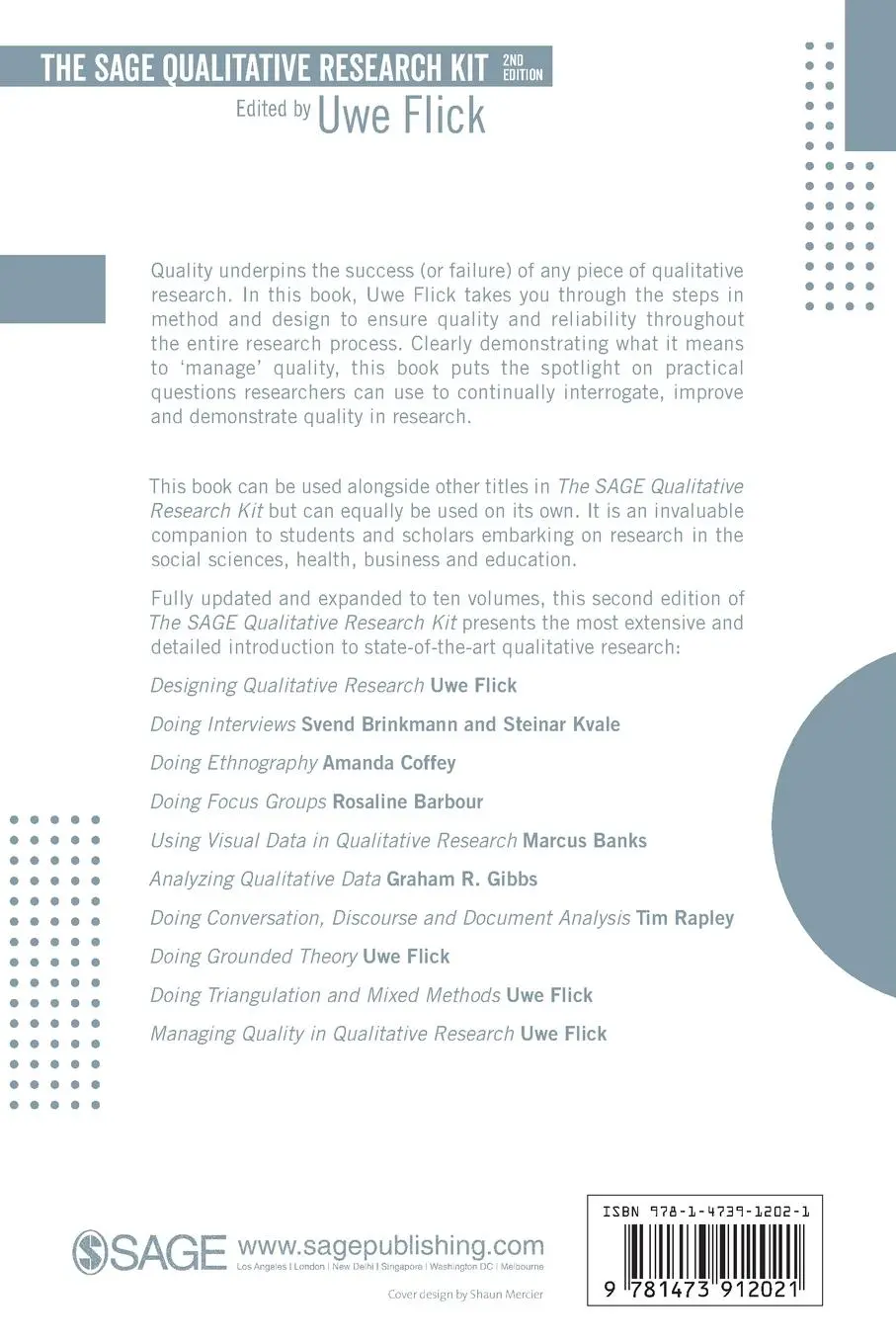 Rückseite: 9781473912021 | Managing Quality in Qualitative Research | Uwe Flick | Taschenbuch