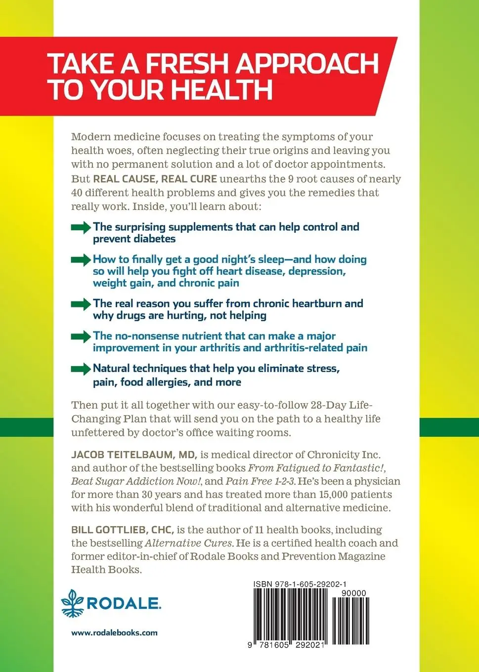 Rückseite: 9781605292021 | Real Cause, Real Cure | Jacob Teitelbaum (u. a.) | Taschenbuch | 2012