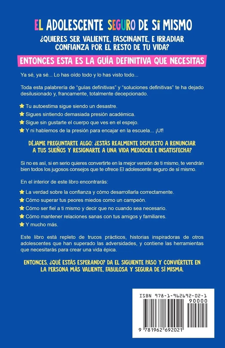 Rückseite: 9781962692021 | El Adolescente Seguro De Sí Mismo | David | Taschenbuch | Spanisch