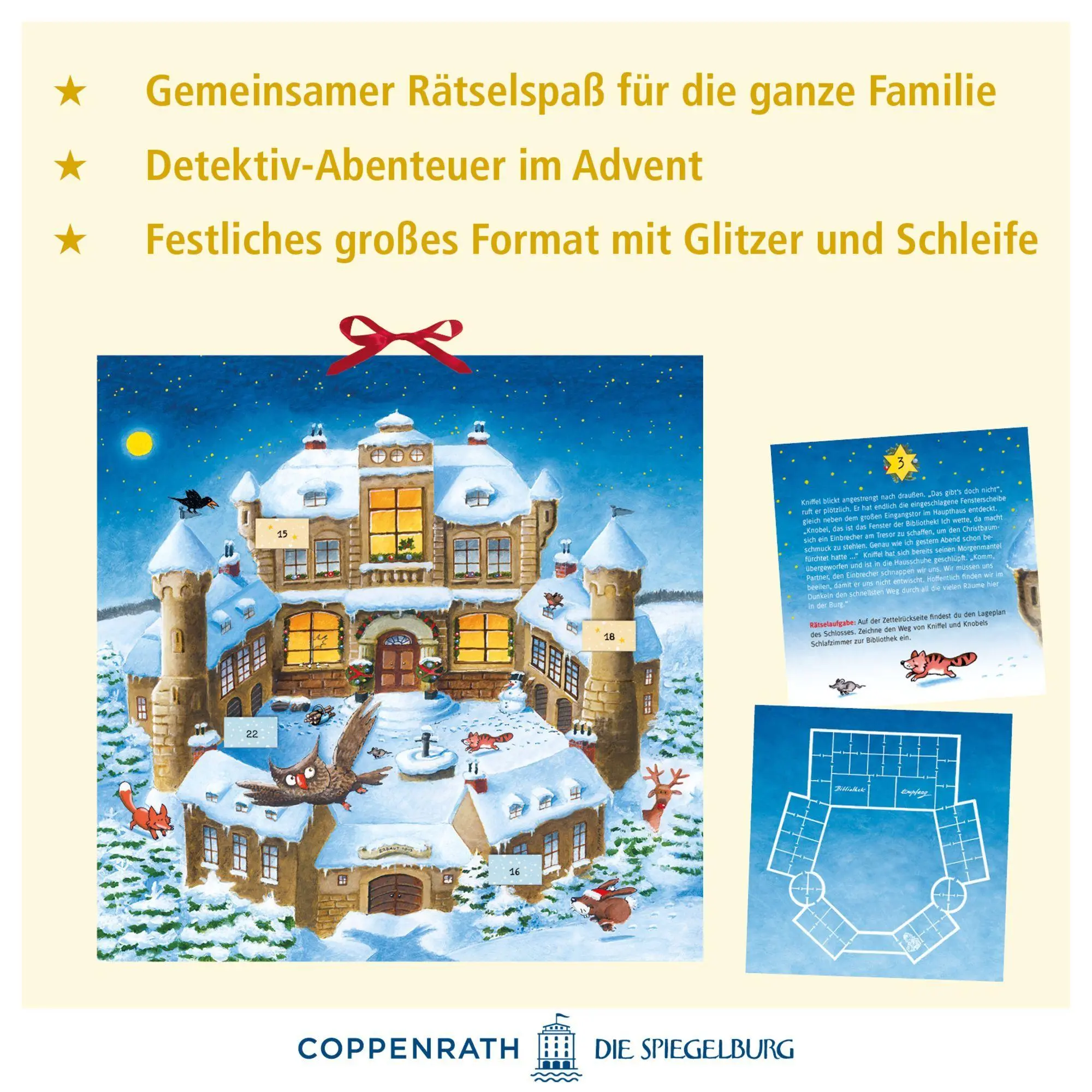 Bild: 4050003972121 | Zettel-Adventskalender - Weihnachtsraub auf Burg Felsenfest | Kalender