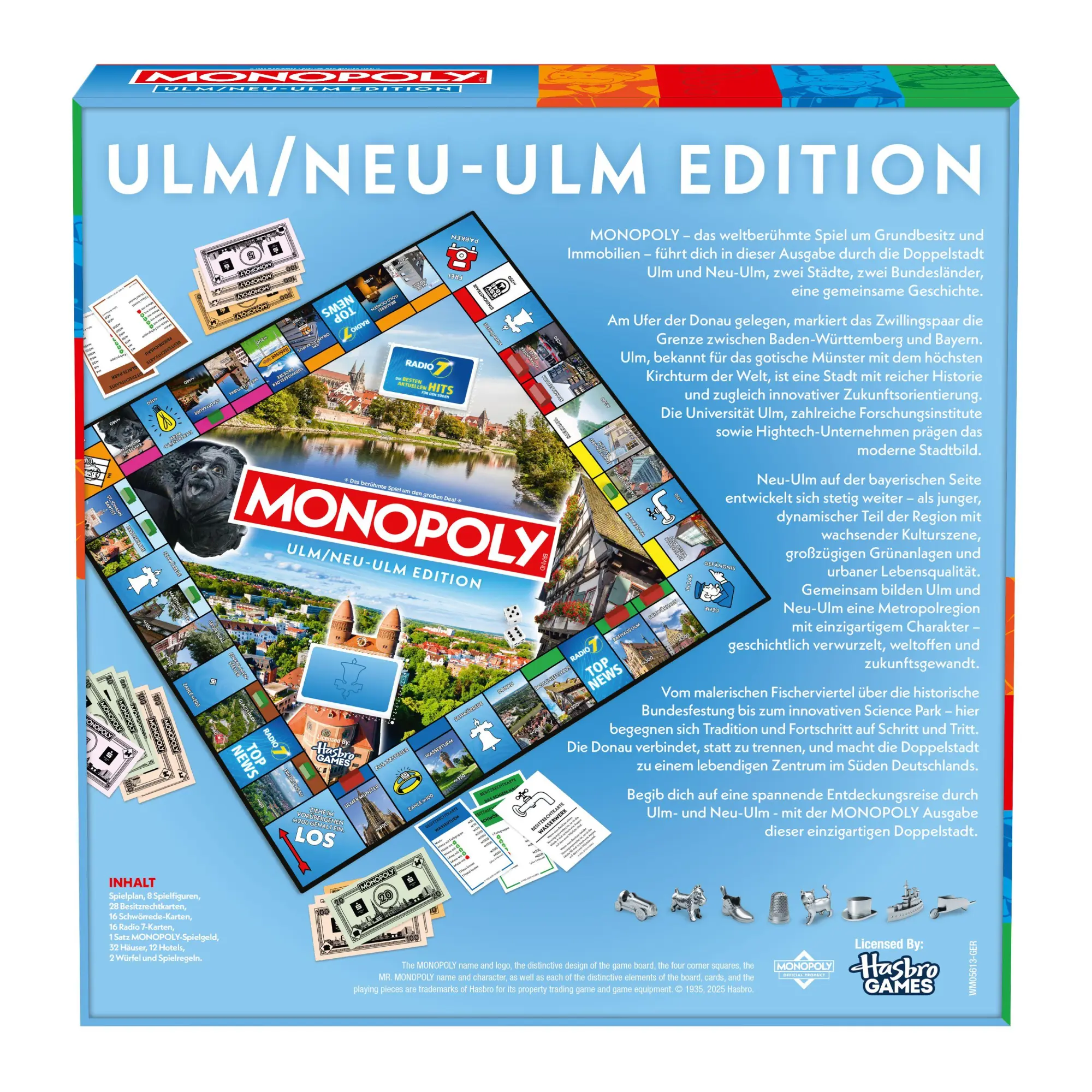 Bild: 5036905062121 | Monopoly Ulm / Neu-Ulm | Spiel | Deutsch | 2025 | Winning Moves