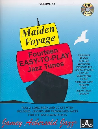 Cover: 9781562242121 | Maiden Voyage Vol. 54 | Jamey Aebersold | Jamey Aebersold Play-A-Long