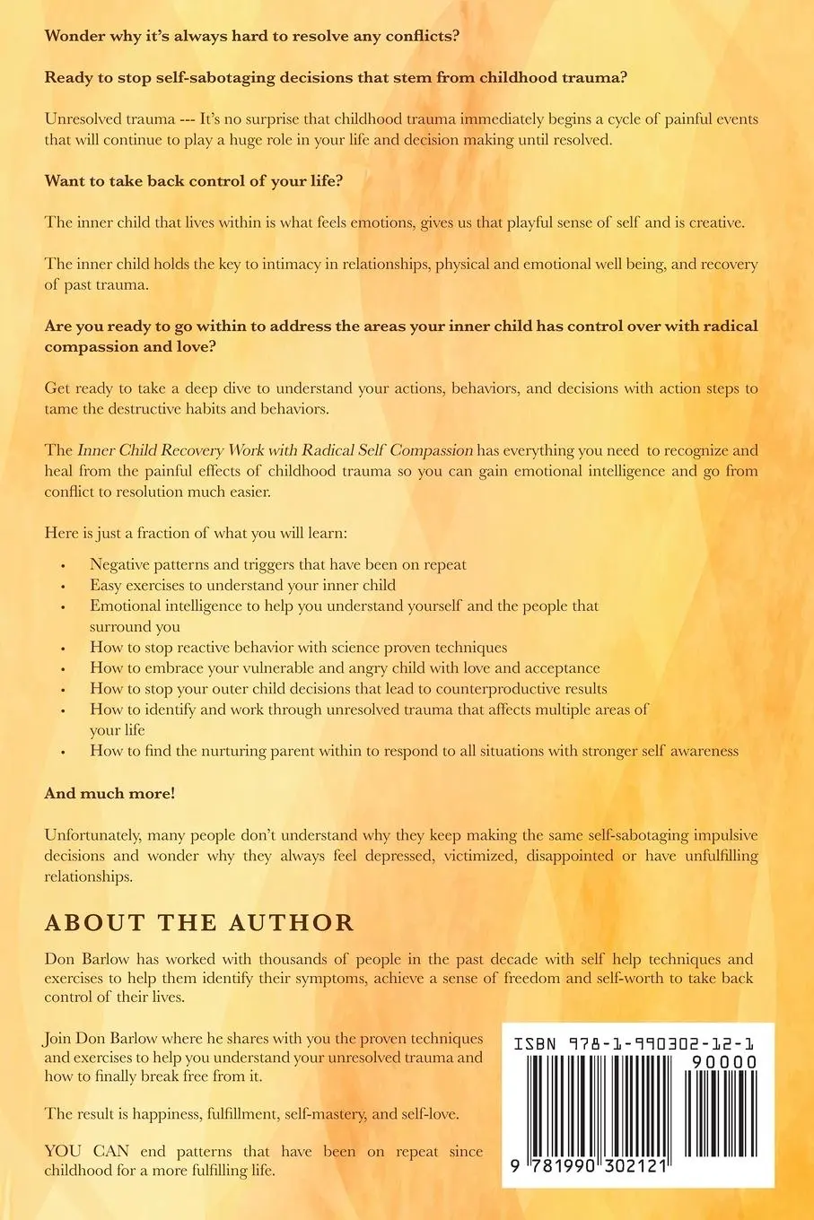 Rückseite: 9781990302121 | Inner Child Recovery Work with Radical Self Compassion | Don Barlow